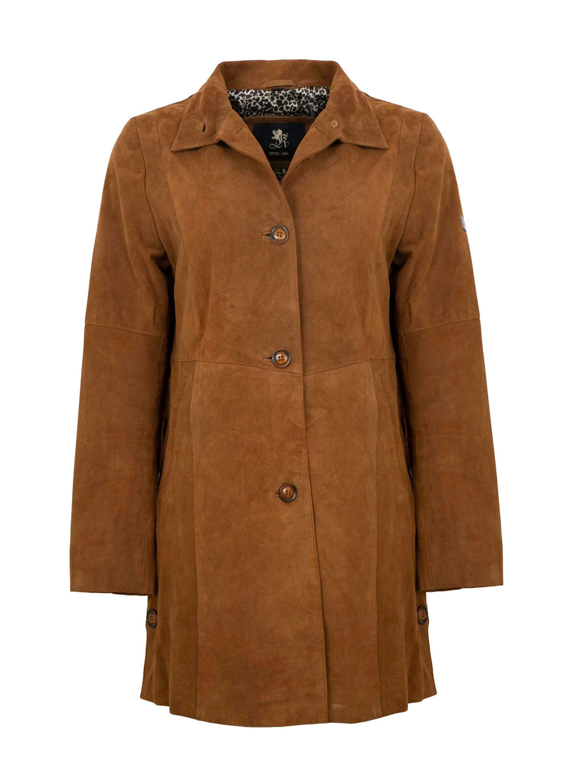 OTTO KERN Übergangsjacke 'Mariella'‌‌‌‌ in Braun: Vorderseite