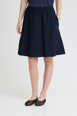 ICHI Rok 'FANTY' in Blauw: voorkant