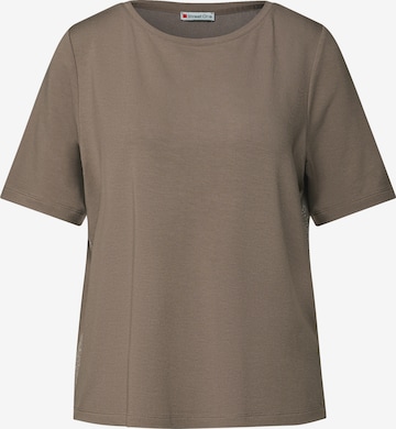 STREET ONE Shirt in Braun: Vorderseite