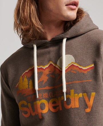 Superdry Sweatshirt 'Great Outdoors' in Bruin
