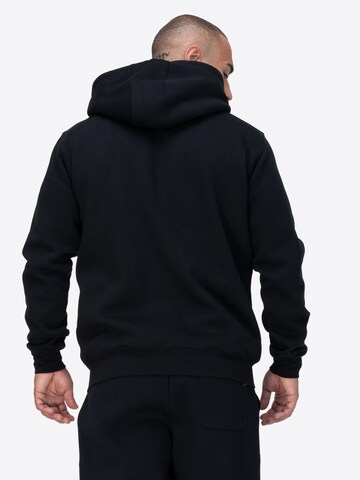 LONSDALE Bluza rozpinana 'Garrigill' w kolorze czarny