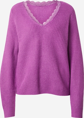 Pull-over 'LOU' VILA en violet : devant