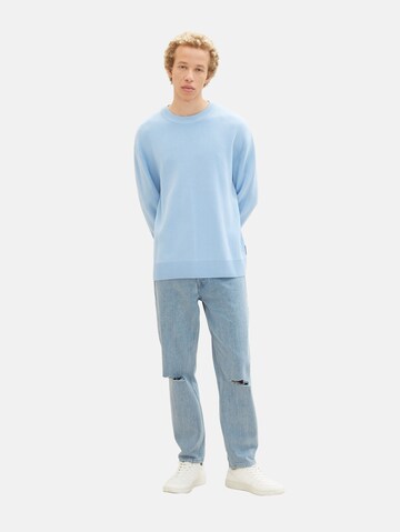 Pulover de la TOM TAILOR DENIM pe albastru