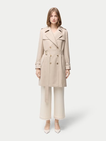 GOBI Cashmere Välikausitakki 'Women's Double Breasted Cashmere Trench Coat' värissä beige