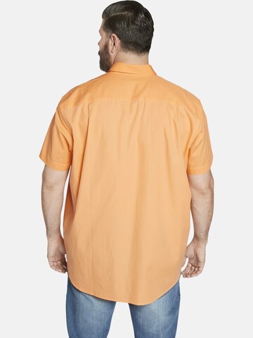 Charles Colby Comfort fit Overhemd ' Duke Grayson ' in Oranje: voorkant