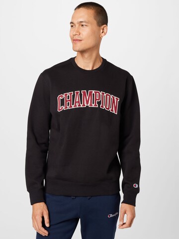 Champion Authentic Athletic Apparel Sweatshirt in Black: front