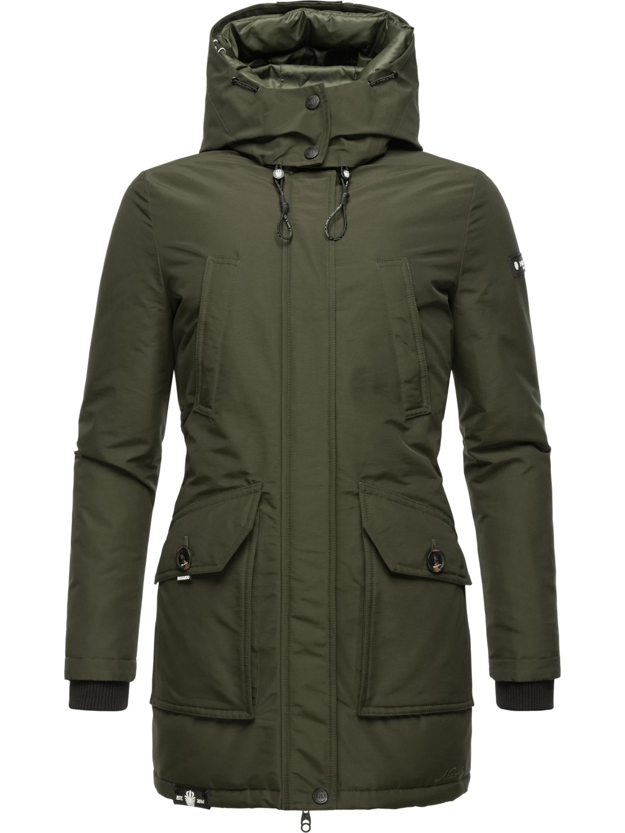 Geacă de iarnă de la NAVAHOO pe verde: față