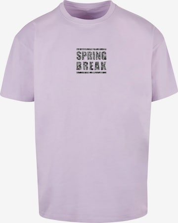 T-Shirt 'Spring Break 2' Merchcode en violet : devant