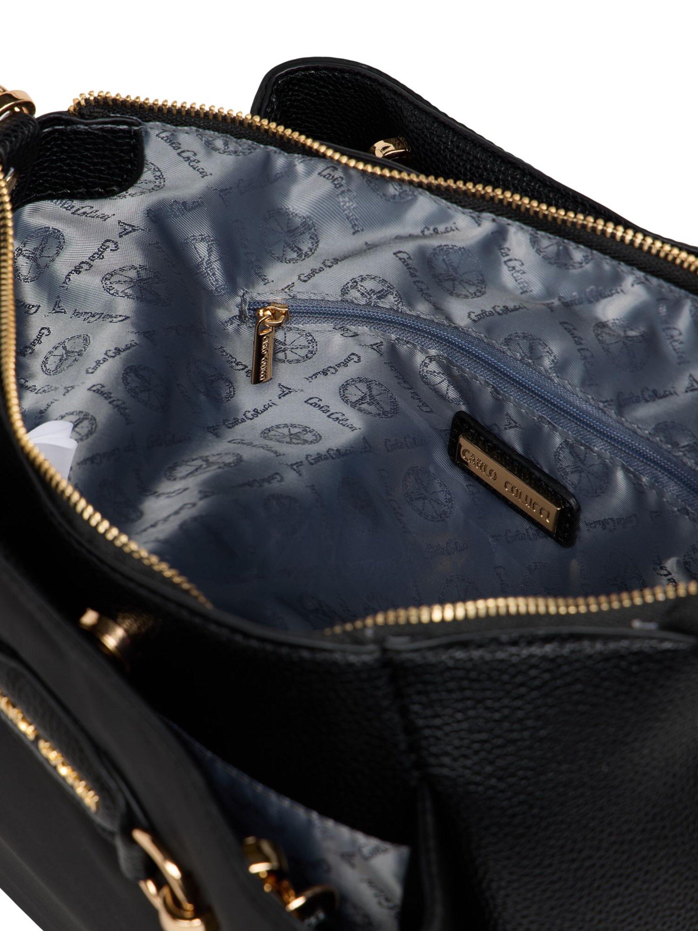 Carlo Colucci Handtasche 'Falkensteiner' in Schwarz