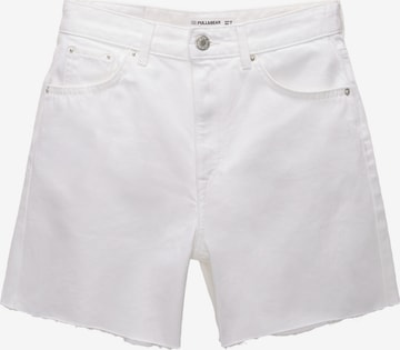 Pull&Bear Regular Farkut värissä valkoinen: etupuoli