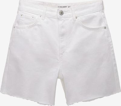 Pull&Bear Shorts in white denim, Produktansicht
