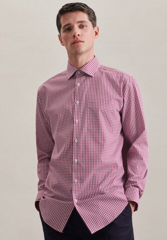 Coupe regular Chemise business SEIDENSTICKER en rose : devant