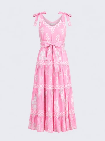 Miss June Kleid 'Robe Longue Amalia'‌‌‌‌‌‌‌‌‌ in Pink: Vorderseite