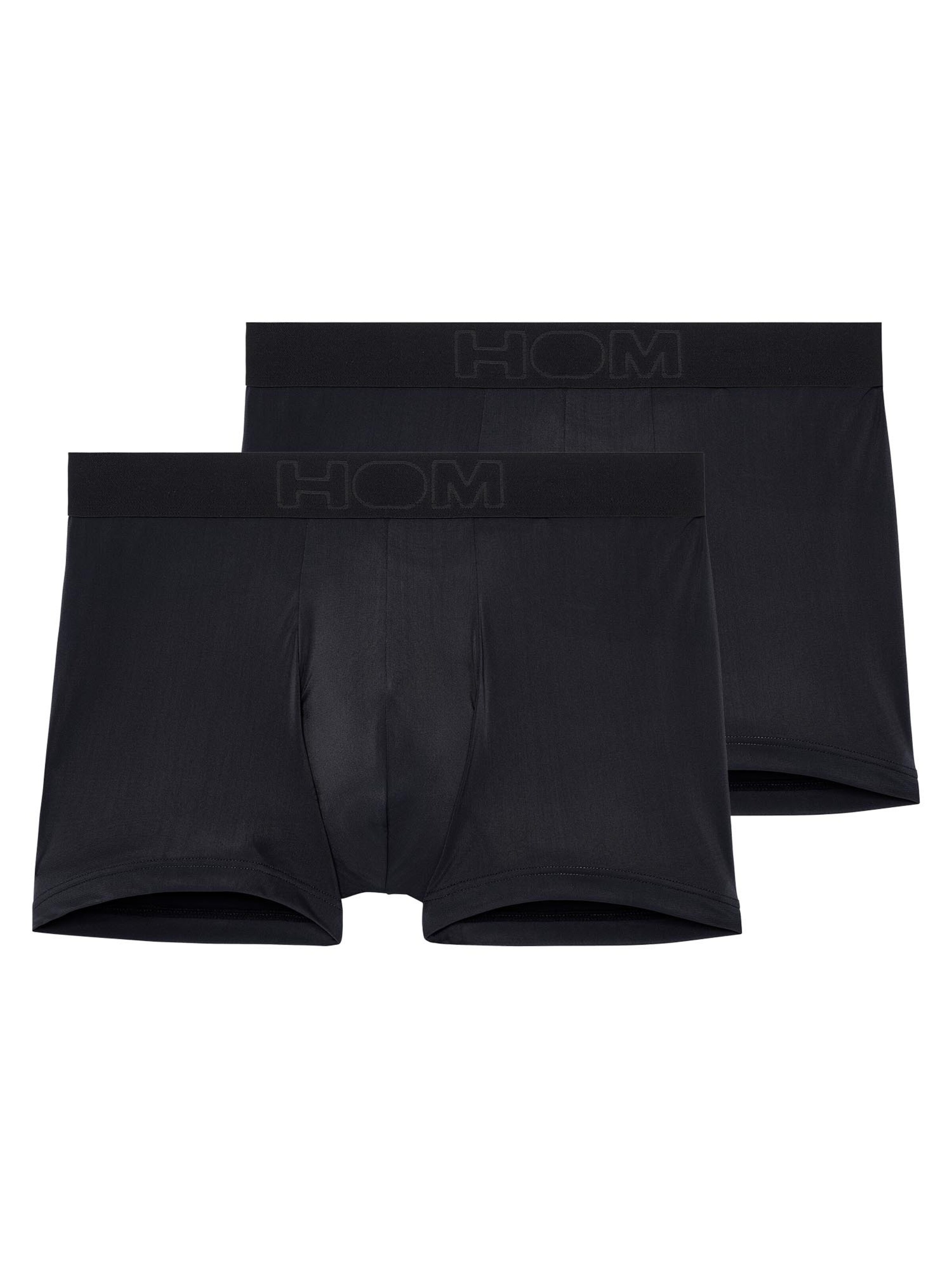 HOM Boxershorts 'Supersoft' in Zwart: voorkant