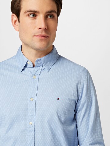 TOMMY HILFIGER Slim fit Button Up Shirt in Blue