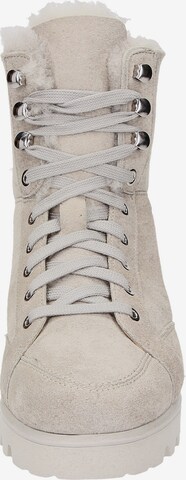 SIOUX Lace-Up Ankle Boots in Beige