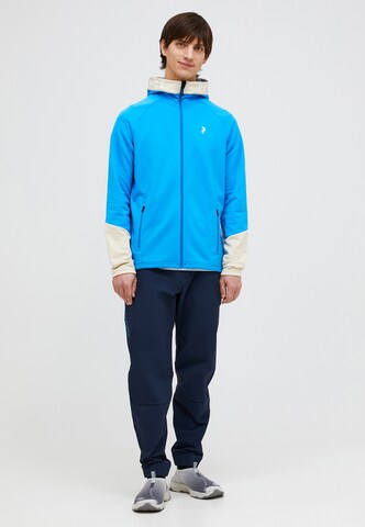 PEAK PERFORMANCE Funktionele fleece-jas in Blauw: voorkant