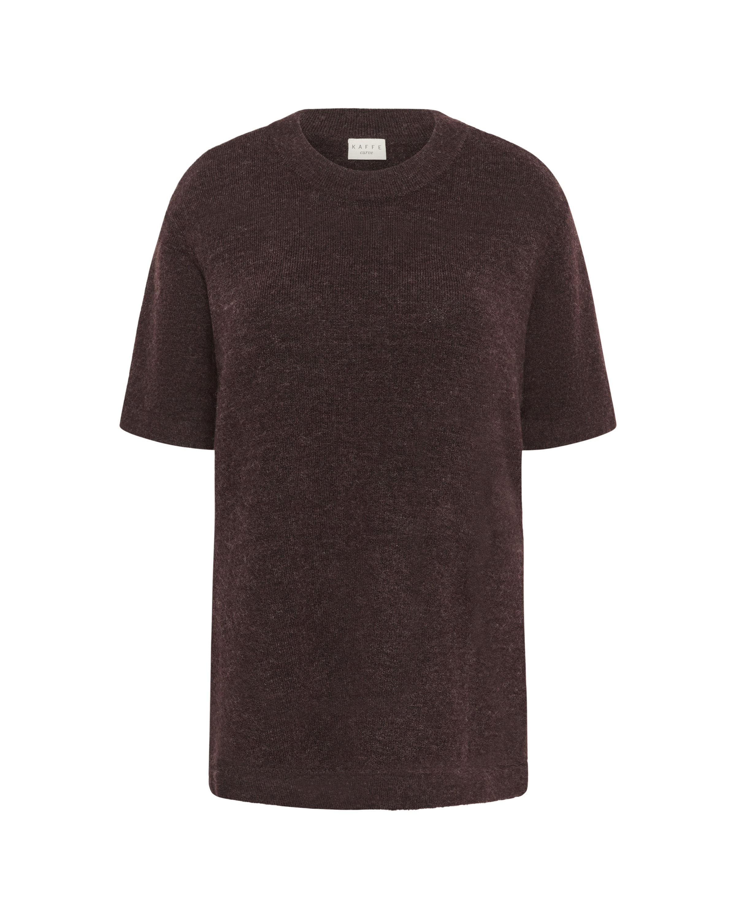 Pull-over KAFFE CURVE en marron : devant