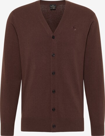 DreiMaster Klassik Knit Cardigan in Brown: front