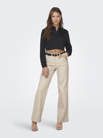 ONLY Wide leg Broek in Beige