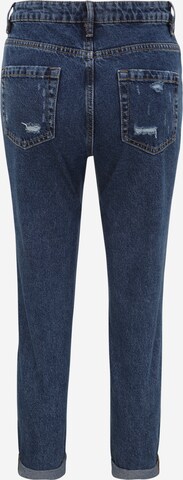 OVS Slim fit Jeans 'MOM BROKEN' in Blue