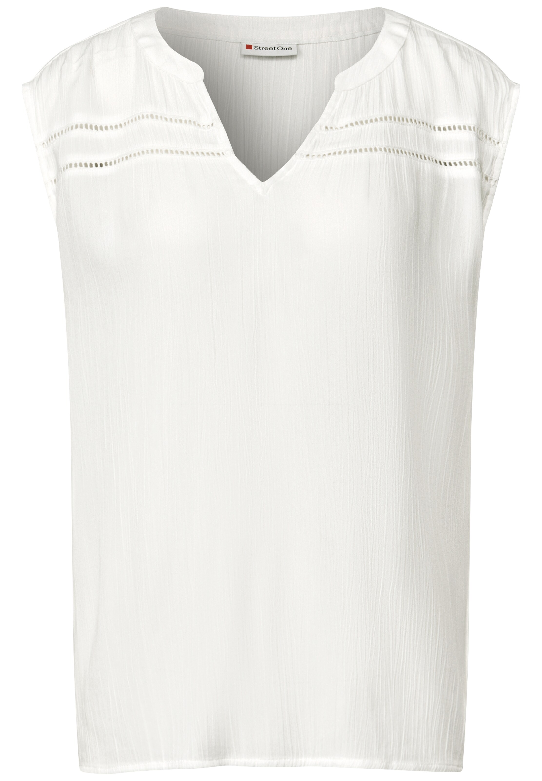 STREET ONE Bluse in offwhite, Produktansicht
