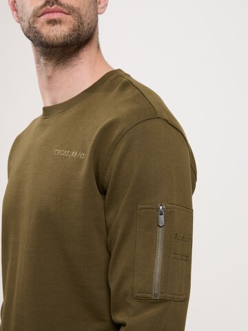 CROSS JEANS Sweatshirt in Grün