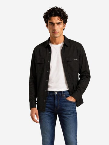 Calvin Klein Jeans Regular fit Overhemd 'LV04RG117G' in Zwart
