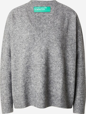 UNITED COLORS OF BENETTON Sweater in Grey: front