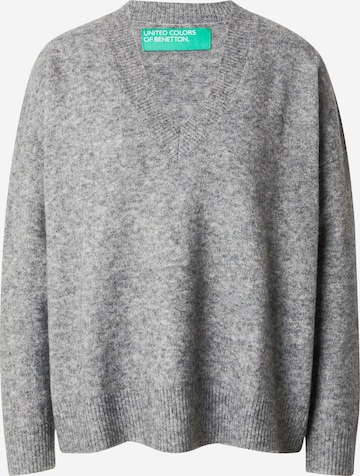 Pull-over UNITED COLORS OF BENETTON en gris : devant