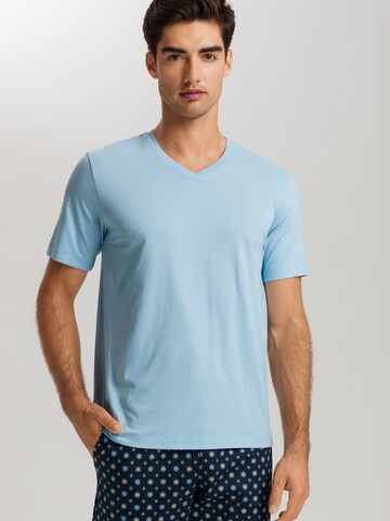 Hanro Shirt ' Living Shirts ' in Blauw: voorkant