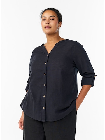 Zizzi Bluse 'Cananna' in Schwarz