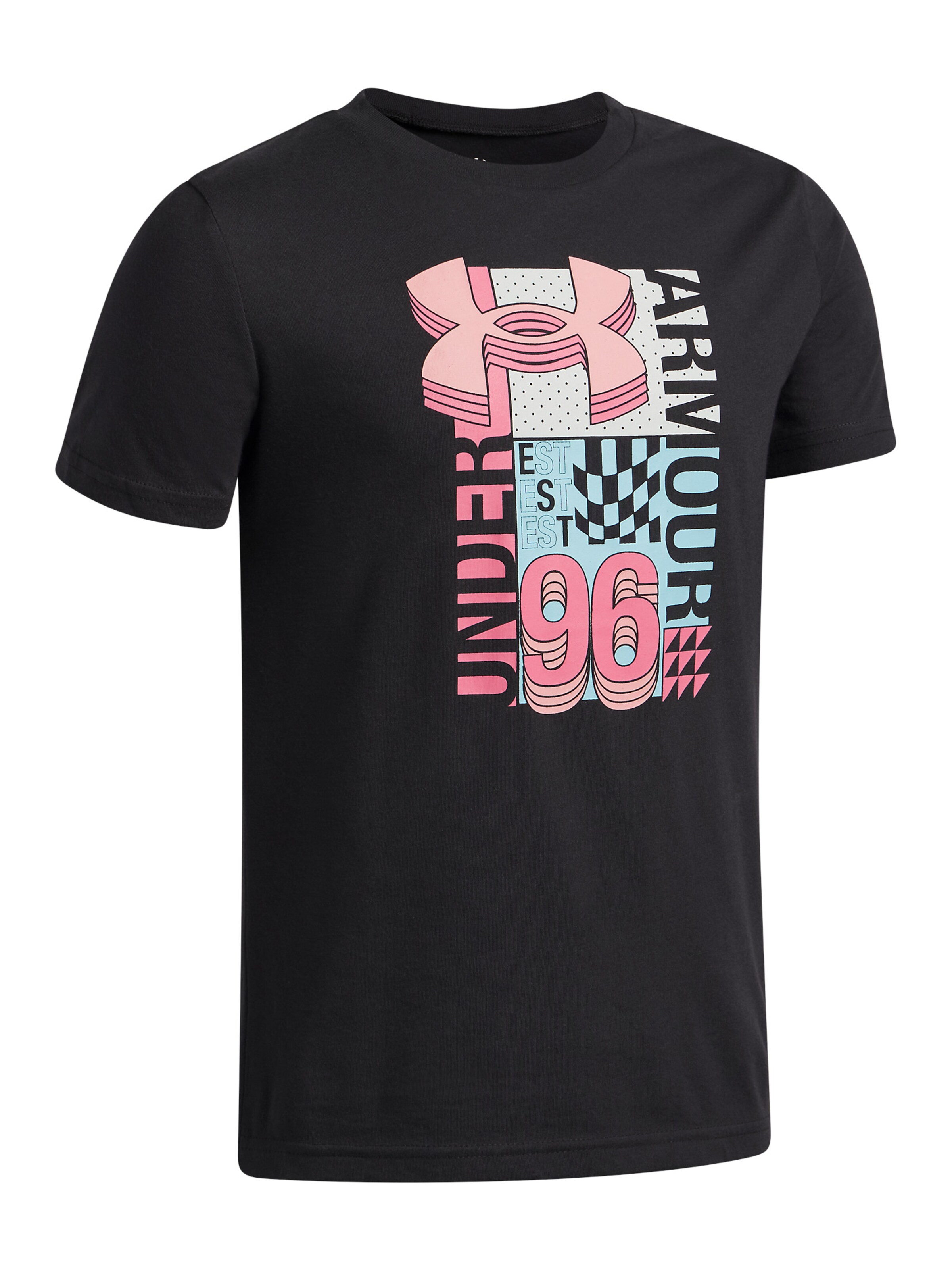 UNDER ARMOUR Functioneel shirt 'Collage' in Zwart