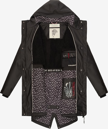 NAVAHOO Weatherproof jacket 'Flower of Ocean' in Black