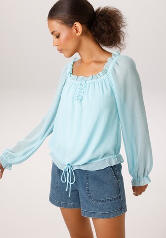 Aniston CASUAL Pajama Pants in Blue