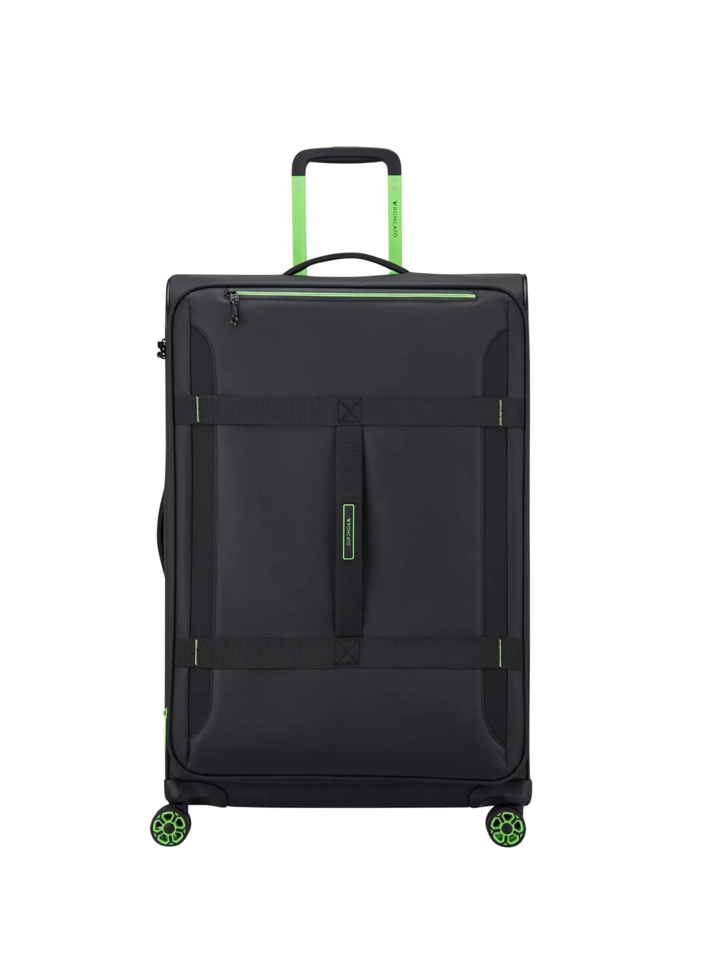Trolley di Roncato in nero: frontale