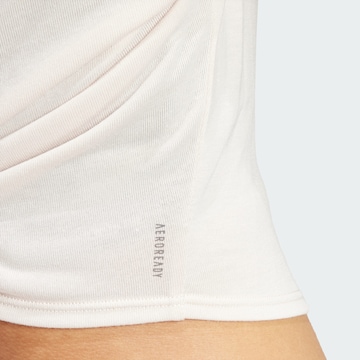 T-shirt fonctionnel 'Studio' ADIDAS PERFORMANCE en blanc