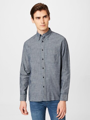 Banana Republic Regular fit Overhemd in Blauw: voorkant