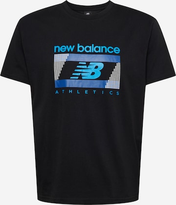 new balance Tričko – černá: přední strana