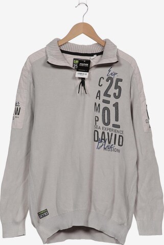 CAMP DAVID Sweater & Cardigan in XXXL in Grey: front