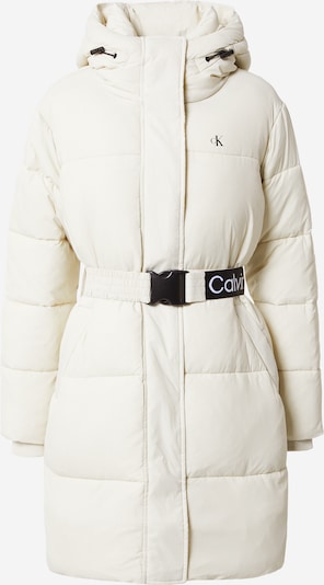 Calvin Klein Jeans Abrigo de invierno en negro / blanco cáscara de huevo, Vista del producto