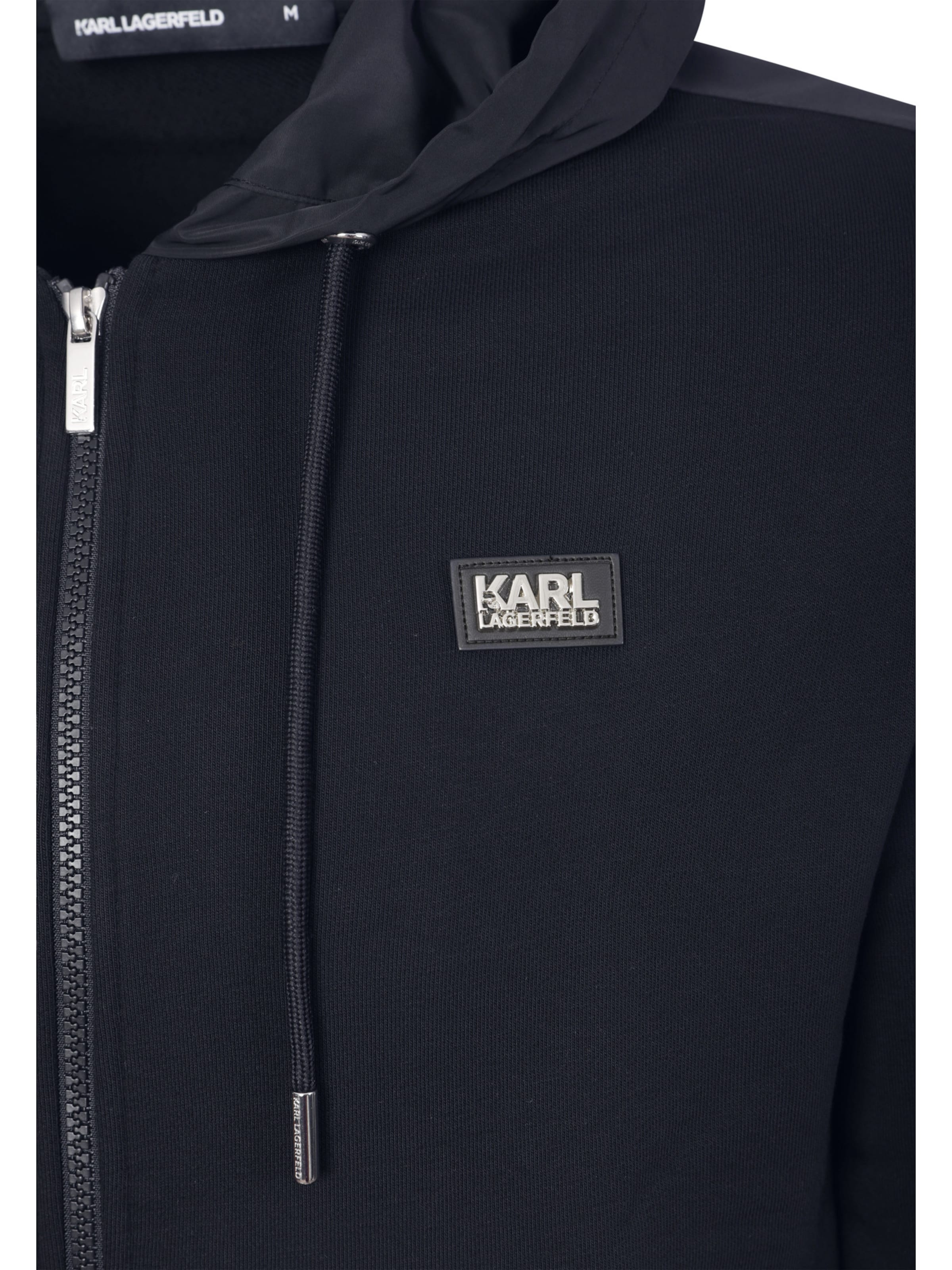Karl Lagerfeld - Sudadera con cremallera en azul