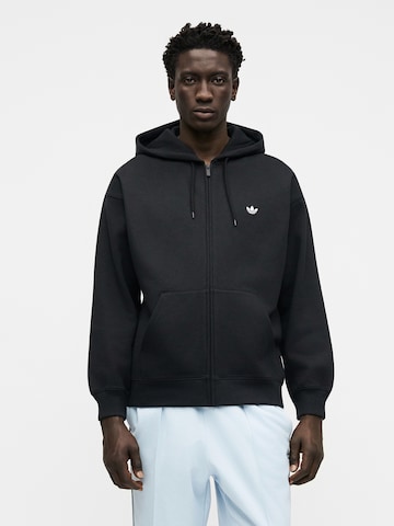juoda ADIDAS ORIGINALS Džemperis 'Trefoil Essentials': priekis