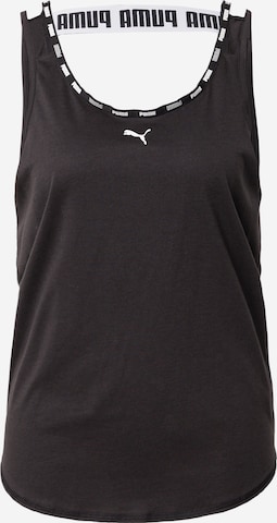 PUMA - Top deportivo 'Tri-Blend' en negro: frente