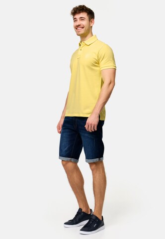 T-Shirt ' Jorah ' INDICODE JEANS en jaune