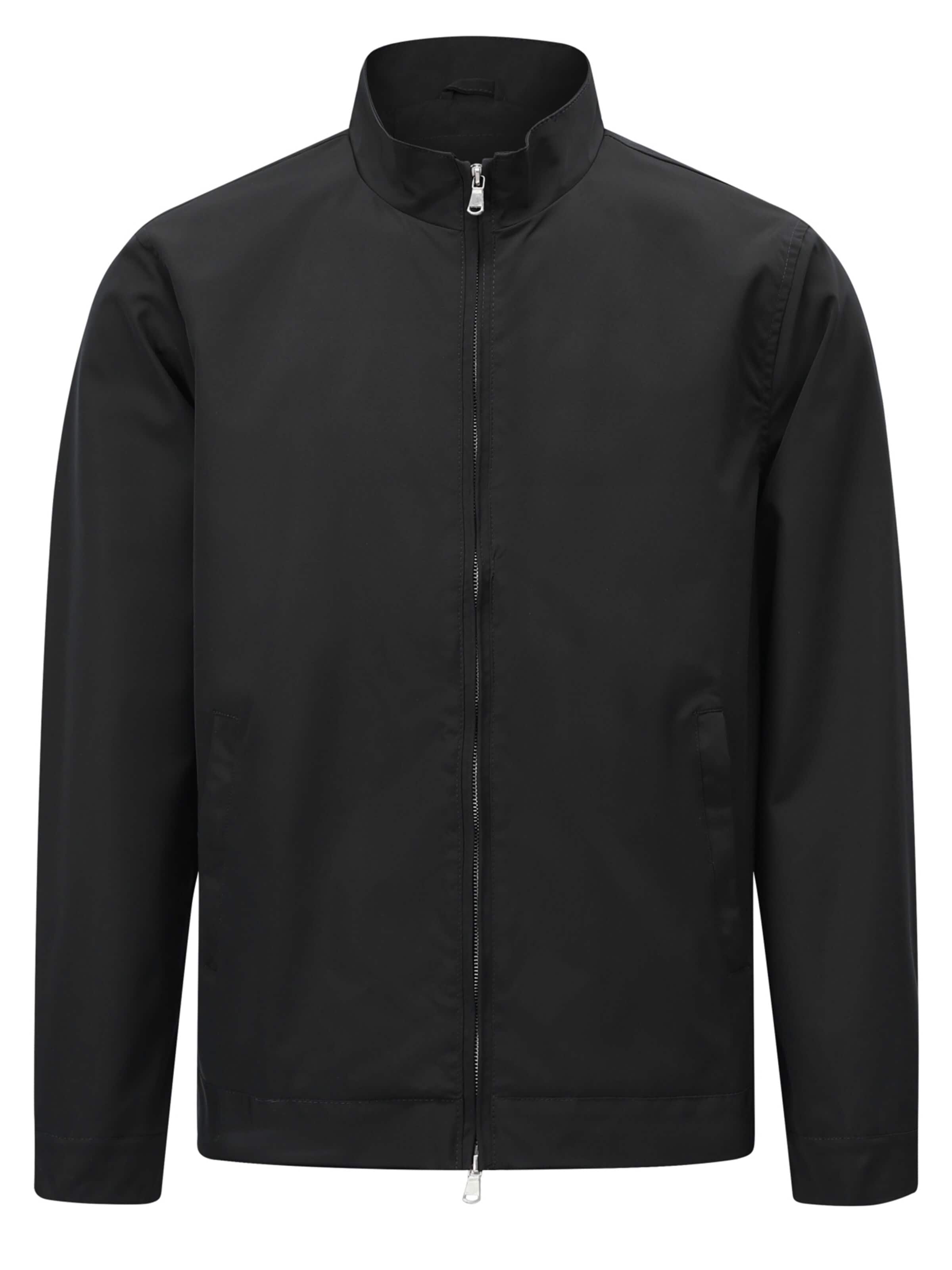 ALLTHEMEN Between-Season Jacket 'Windstille' in Black
