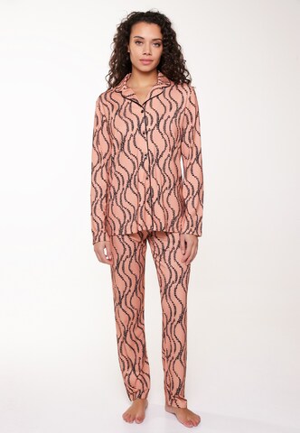 LingaDore Pyjama in Braun: predná strana