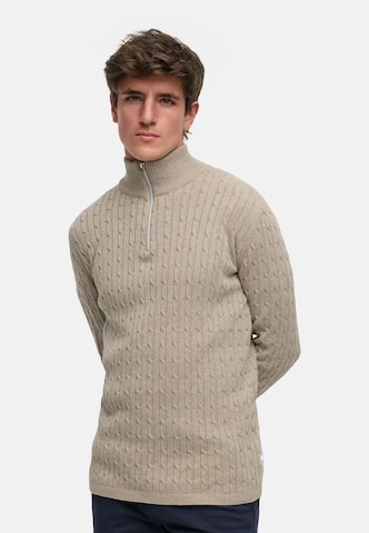 Kronstadt Trui 'Cable' in Beige: voorkant