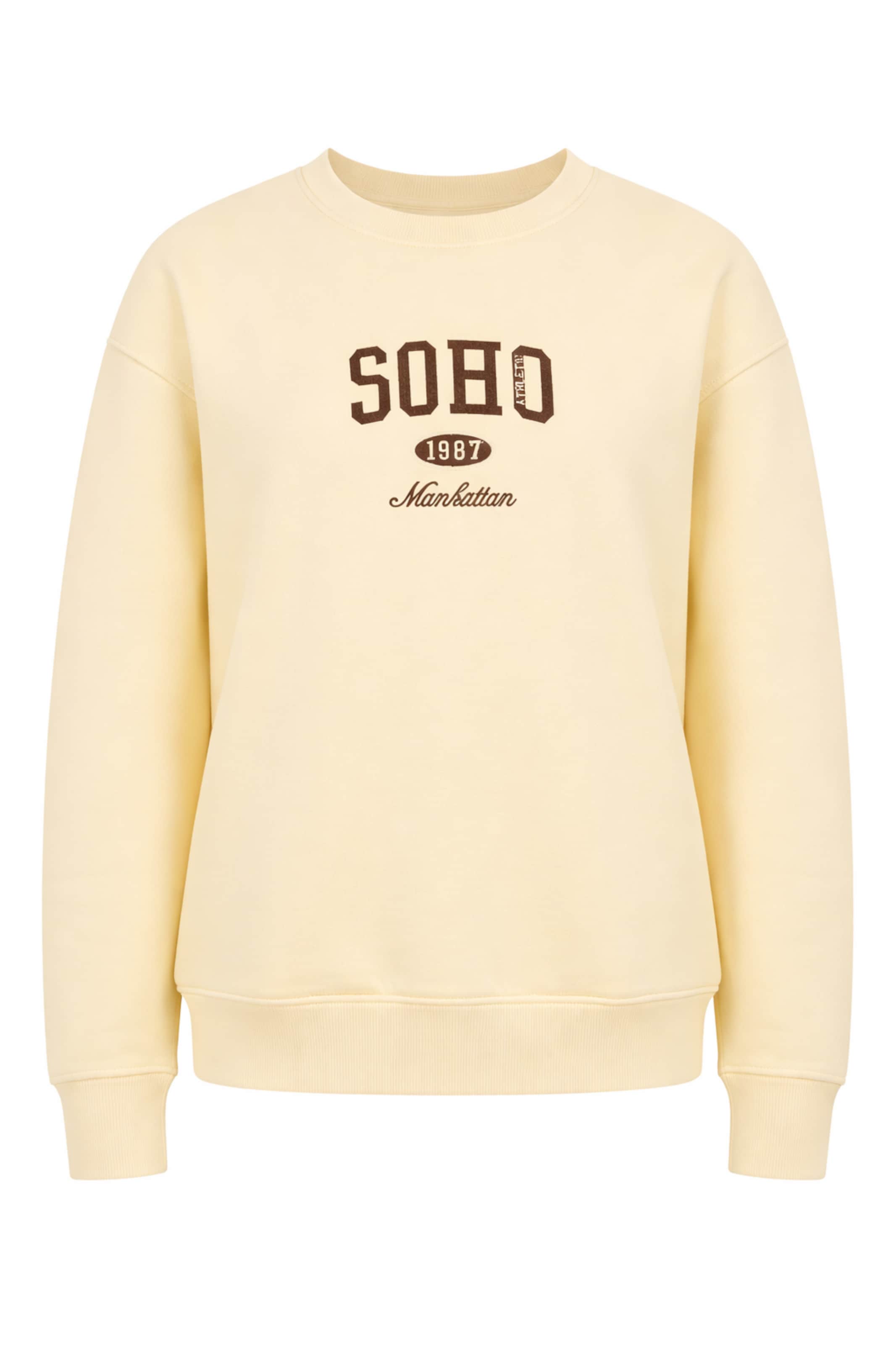 Sweat-shirt 'Soho' BRAVE SOUL en jaune : devant