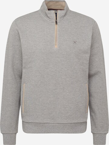 Hackett London Sweatshirt in Grijs: voorkant